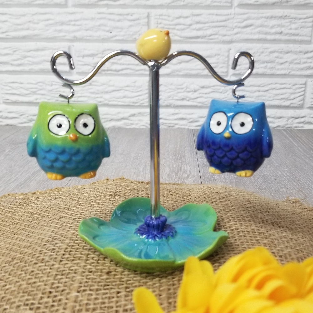 Grasslands Road Owl S&P Shakers W/Stand